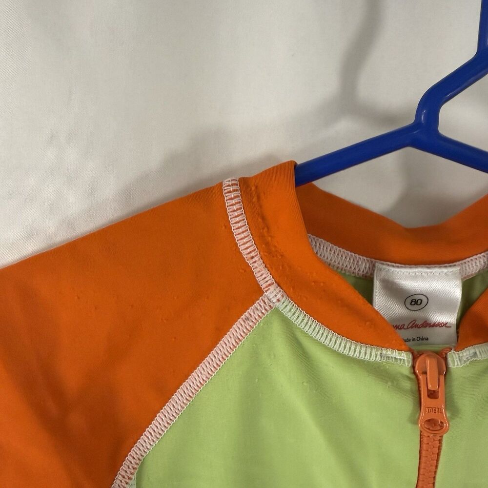Hanna Andersson Swimsuit Boys 18-24 Months Zip Up Short Sleeve Shorts - Picture 5 of 8
